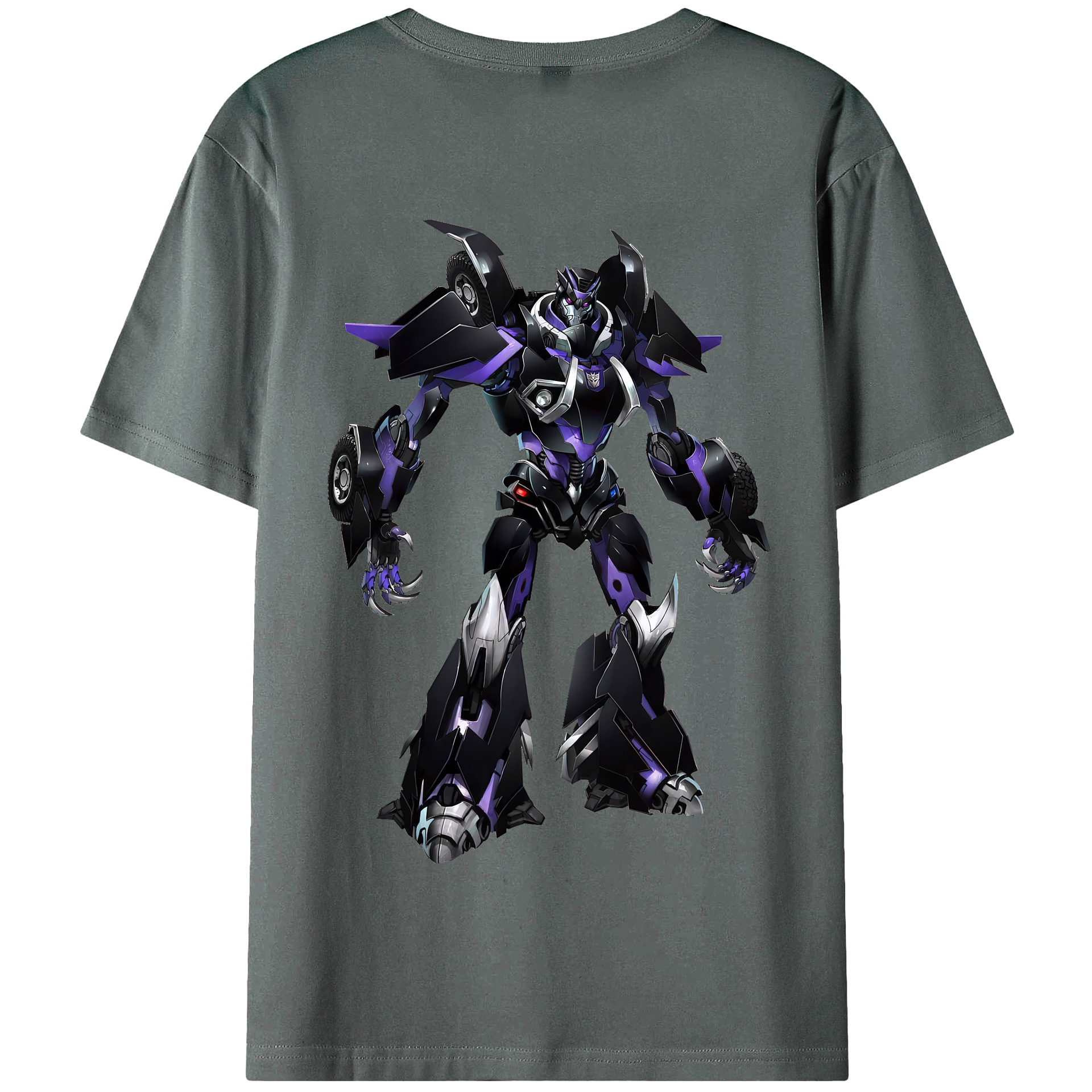 （画像用） Transformers トランスフォーマー 綿100％半袖Tシャツ（背面プリント）